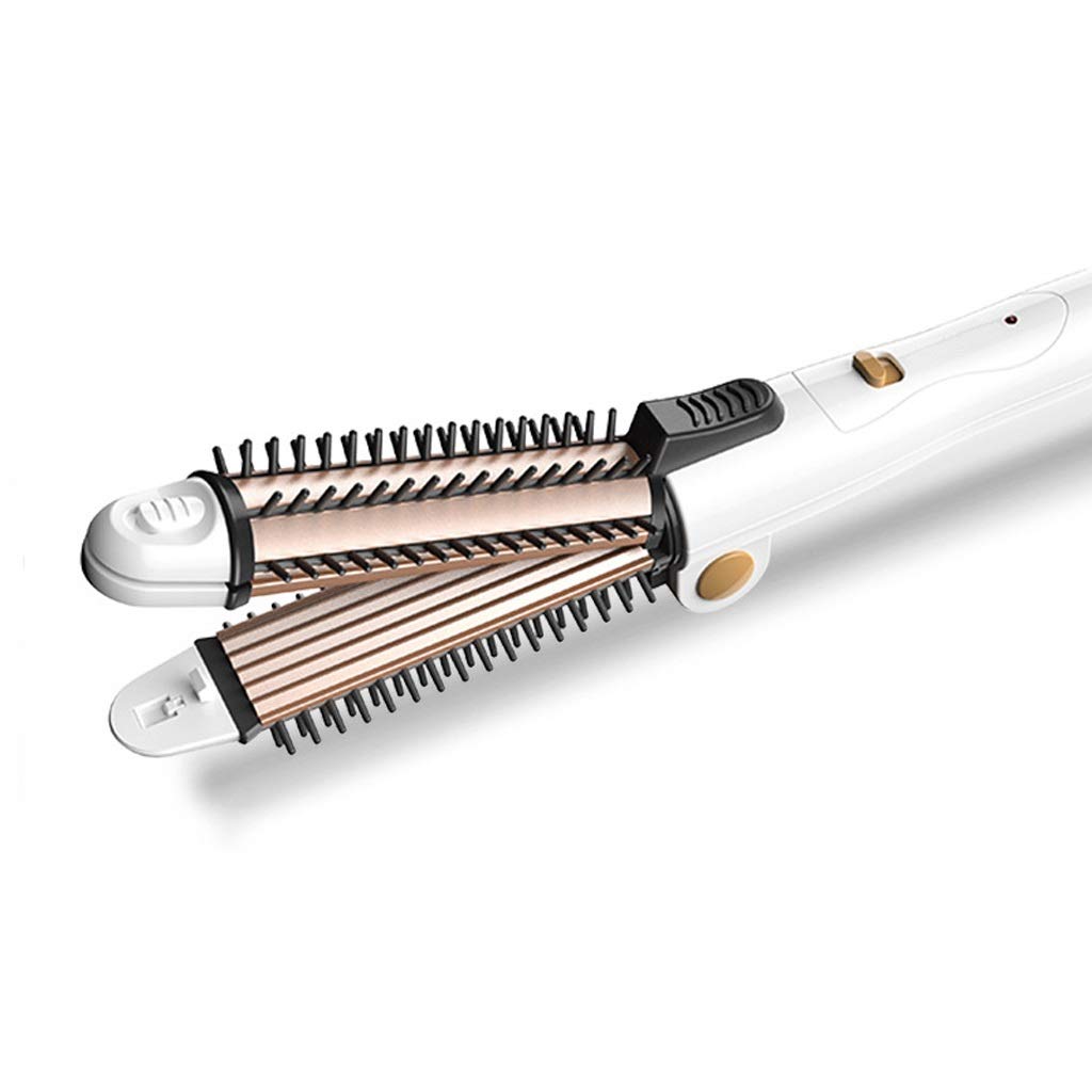 QOPCBCGN 4 in 1 Hair Curler Multifunctional Straightener and Curling Iron Hot Air Iron Rotating Roller Comb Corrugated Curl Styl