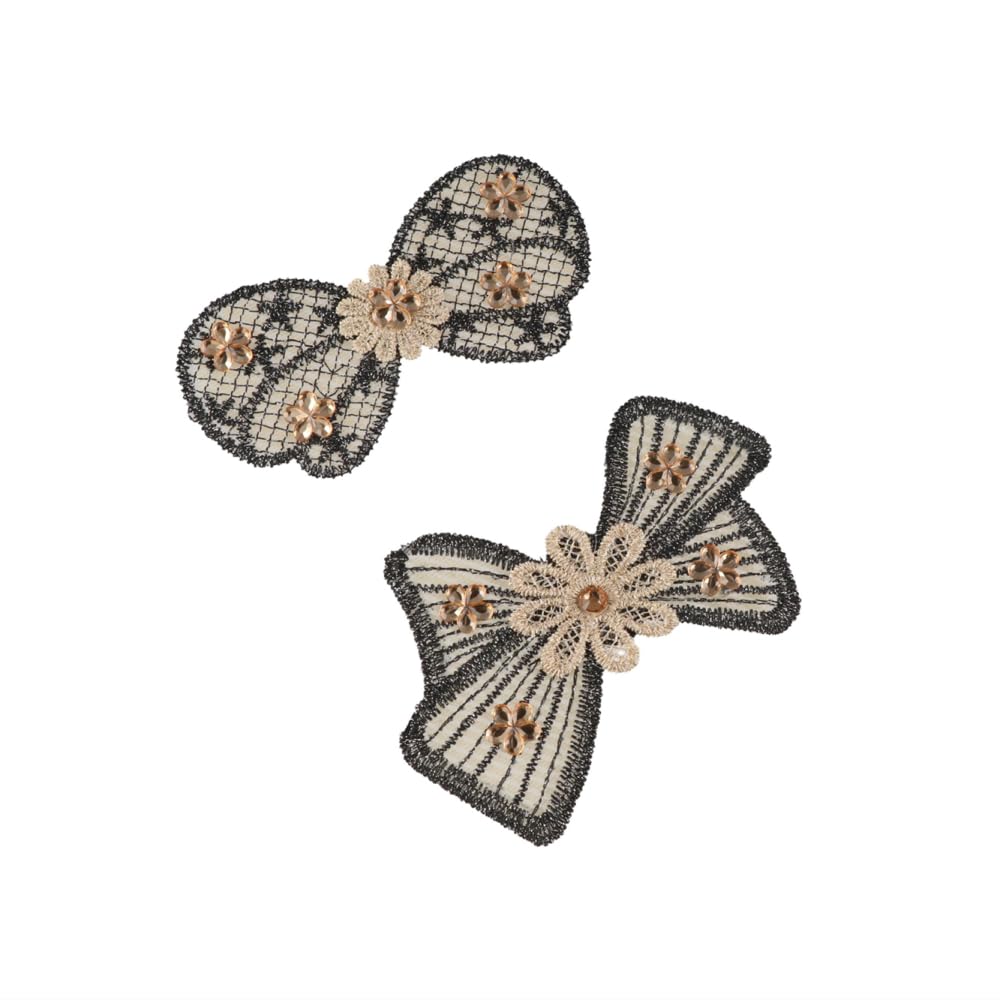 2Pcs Bow Shape Magic Paste Bangs Paste, Invisible Hair Holder Hair Fixed Pads, Hair Clips Bangs Hair Styling Tool