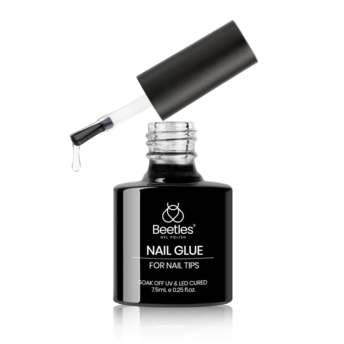Beetles 9 In 1 Nail Glue Gel For Nail Tips And Clear Acrylic Nails Long Lasting, Curing Needed Uv Extension Glue For Clear False