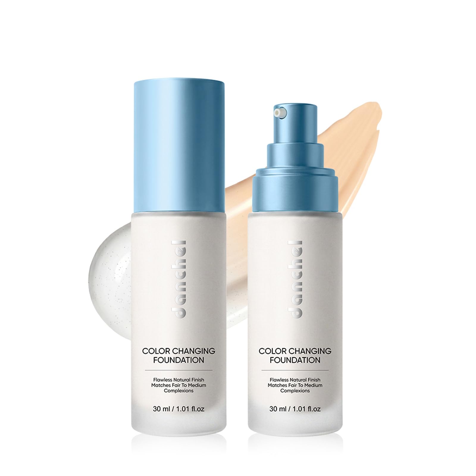 ColorChanging Foundation, Naturally Moisturizing Foundation Makeup, Concealer Cosmetic Lightweight Makeup, LongLasting Waterpr