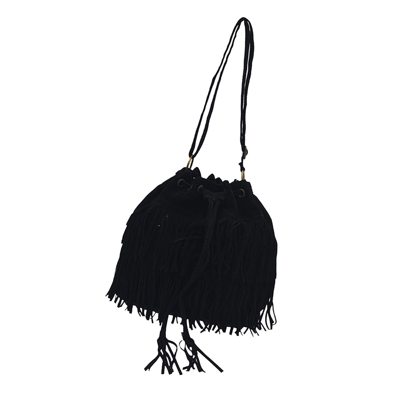 Enakshi Womens Shoulder Bag Large Women Fringe Hobo Bag For Holiday Travel Commuting Black|Clothing, Shoes & Accessories | Women