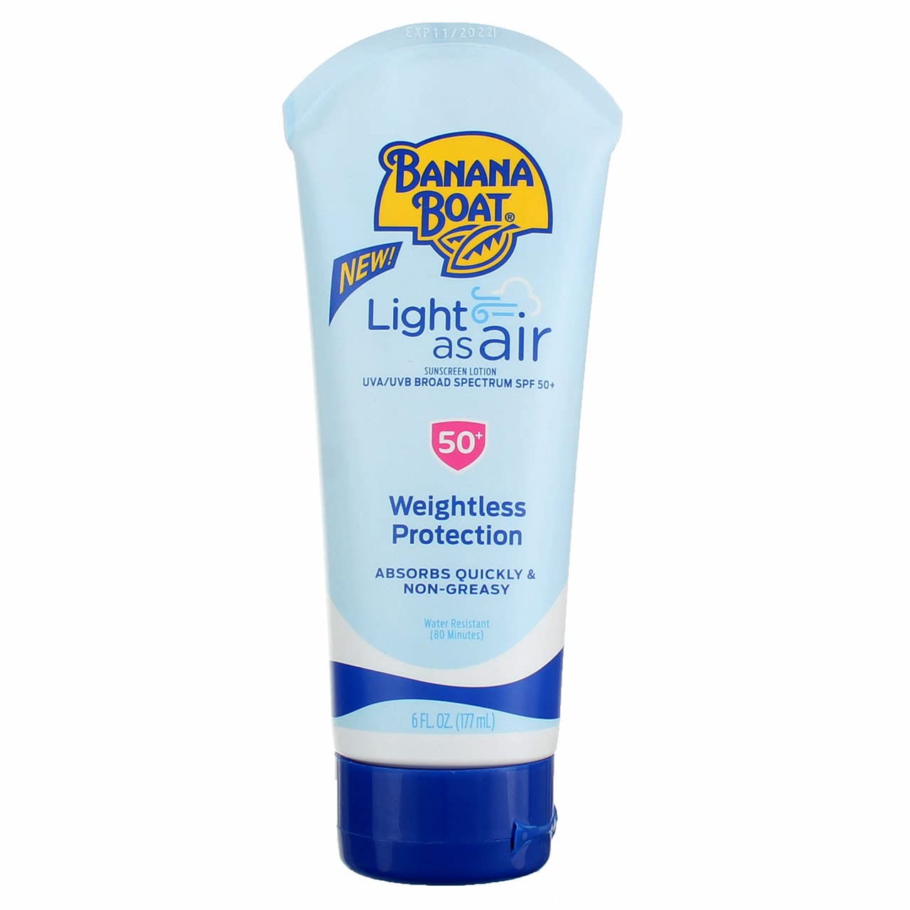 Banana Boat Spf#50+ Light As Air Lotion 177ml, 6 Ounce