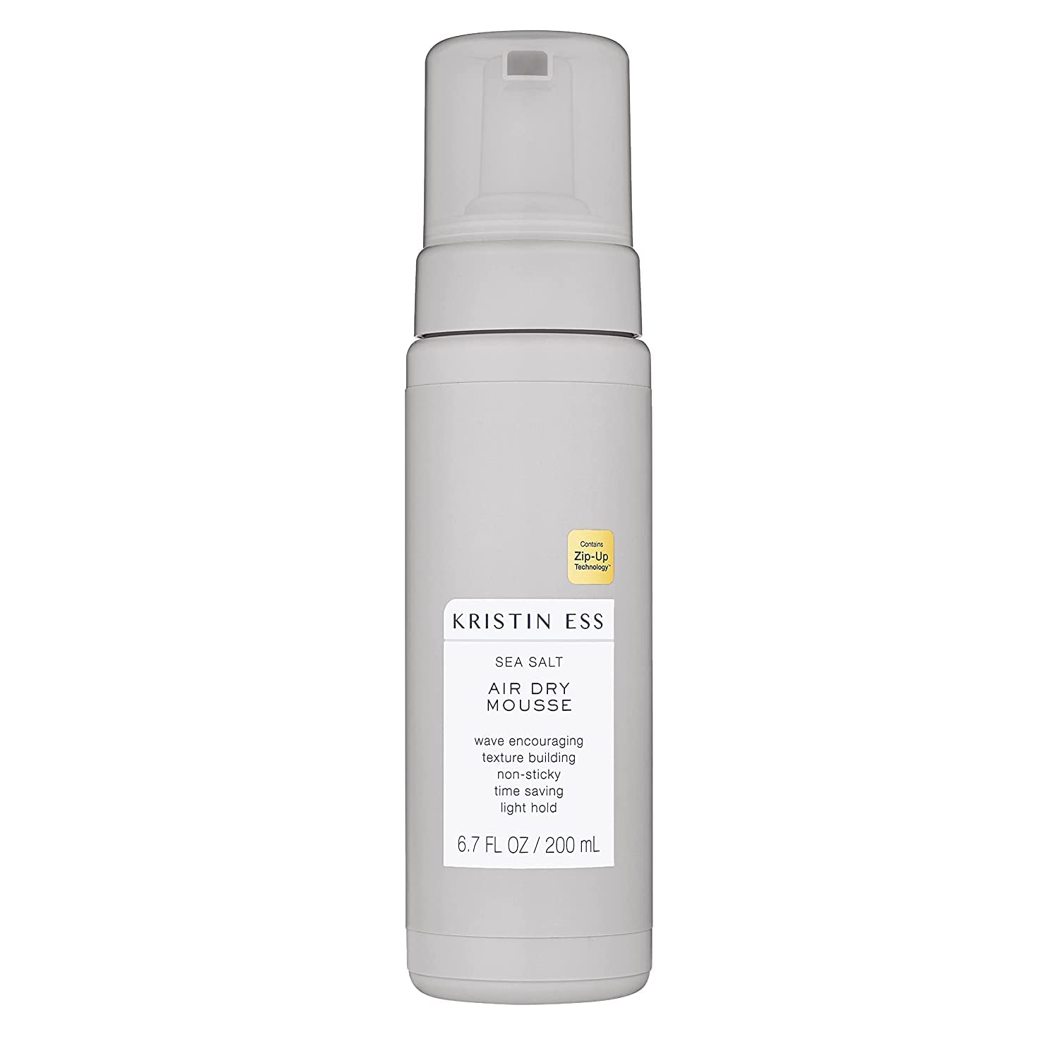 Kristin Ess Hair Sea Salt Air Dry Mousse for Volume + Texture - Styling Product For Wavy + Curly Hair, Light Hold, For Fine to M