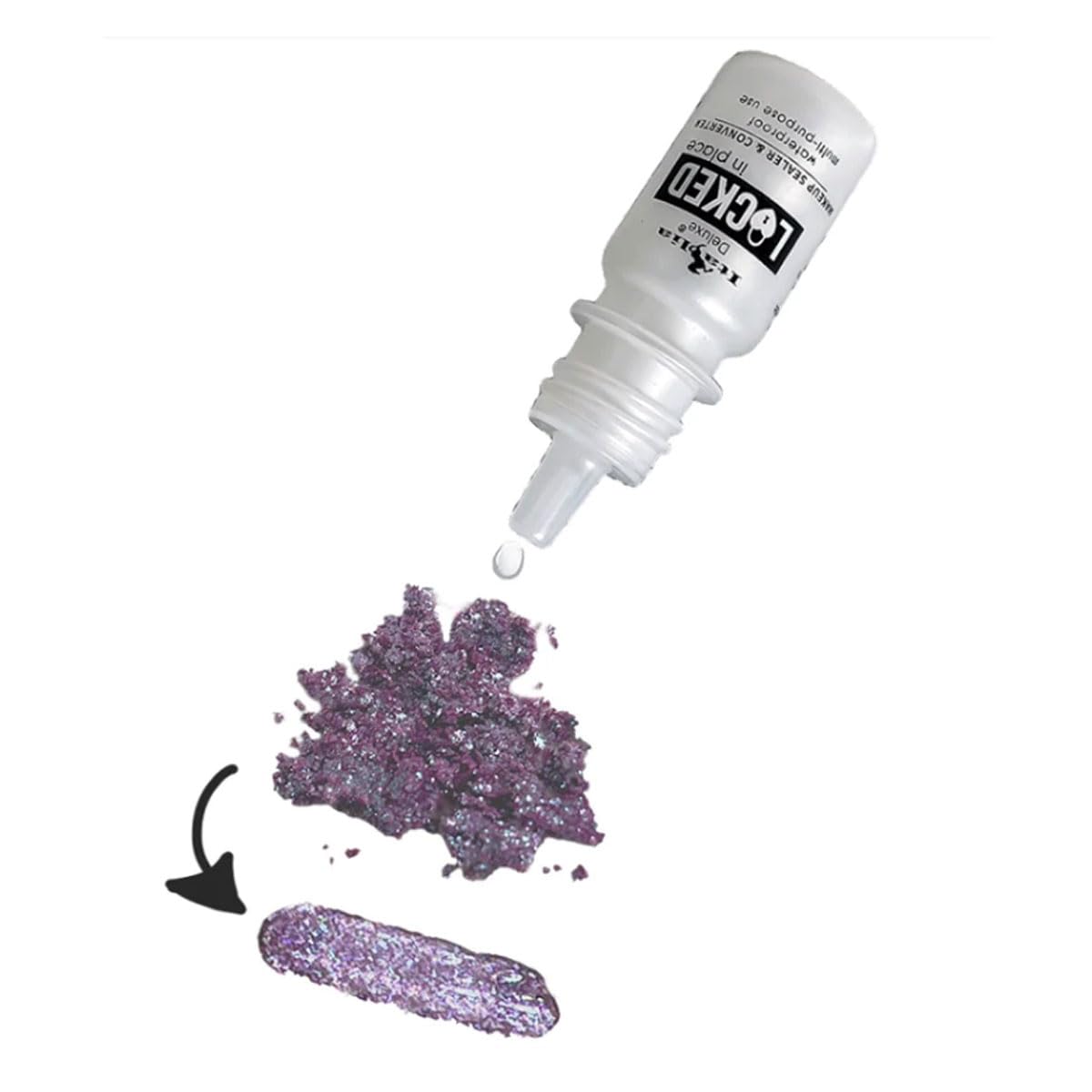 Italia Deluxe 2Pcs Of Locked In Place - Makeup Sealer And Converter Waterproof & Zipper Bag