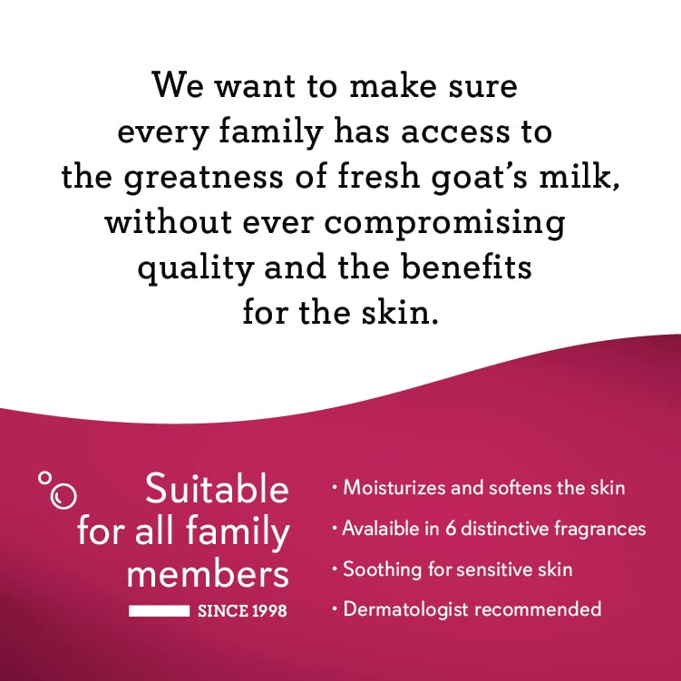 Caprina Canus Fresh Goat'S Milk Soap Original Formula, 3.2 Ounce Each, Pack Of 6