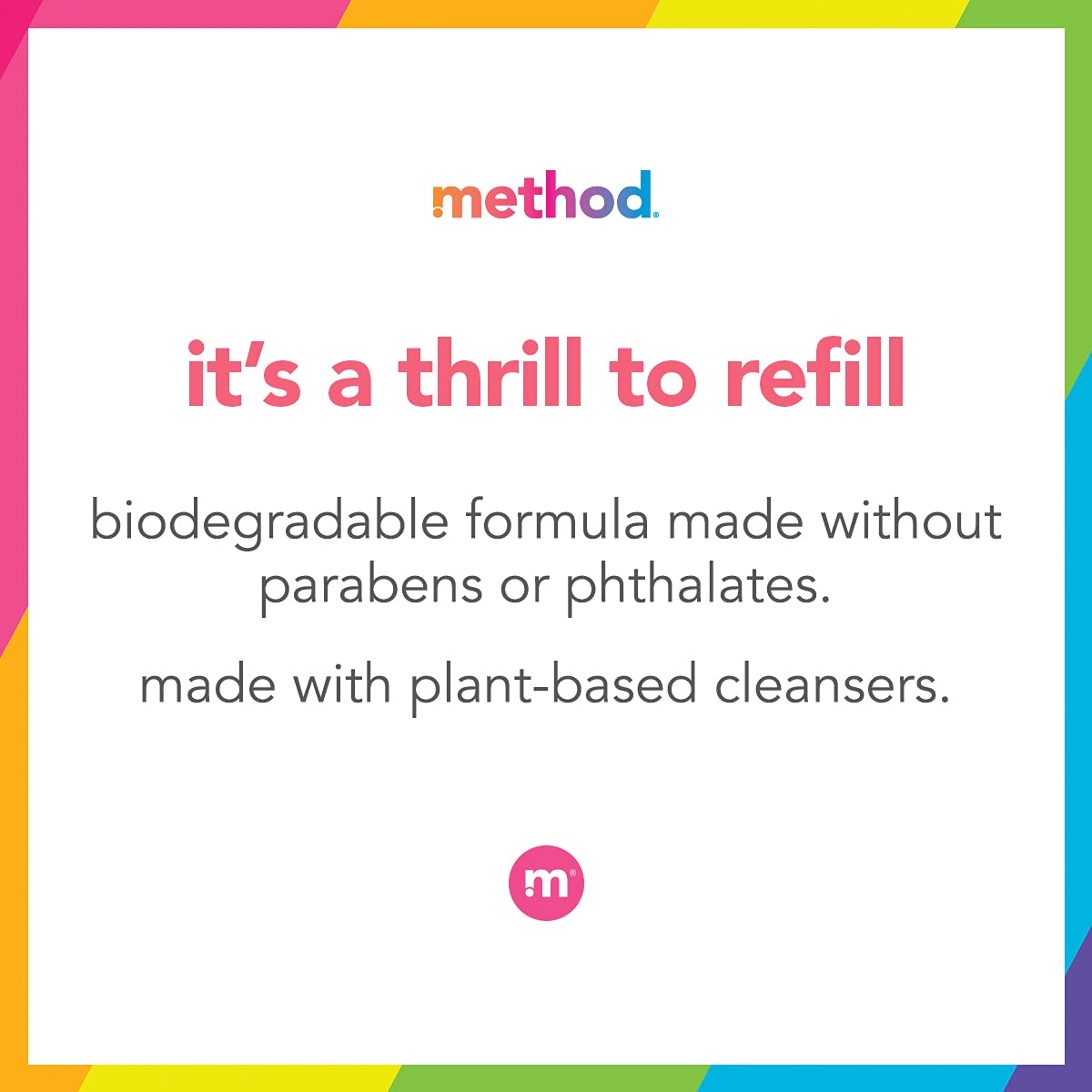 Method Foaming Hand Soap, Refill, Sweet Water, Recyclable Bottle, Biodegradable Formula, 28 Oz, (Pack Of 1)