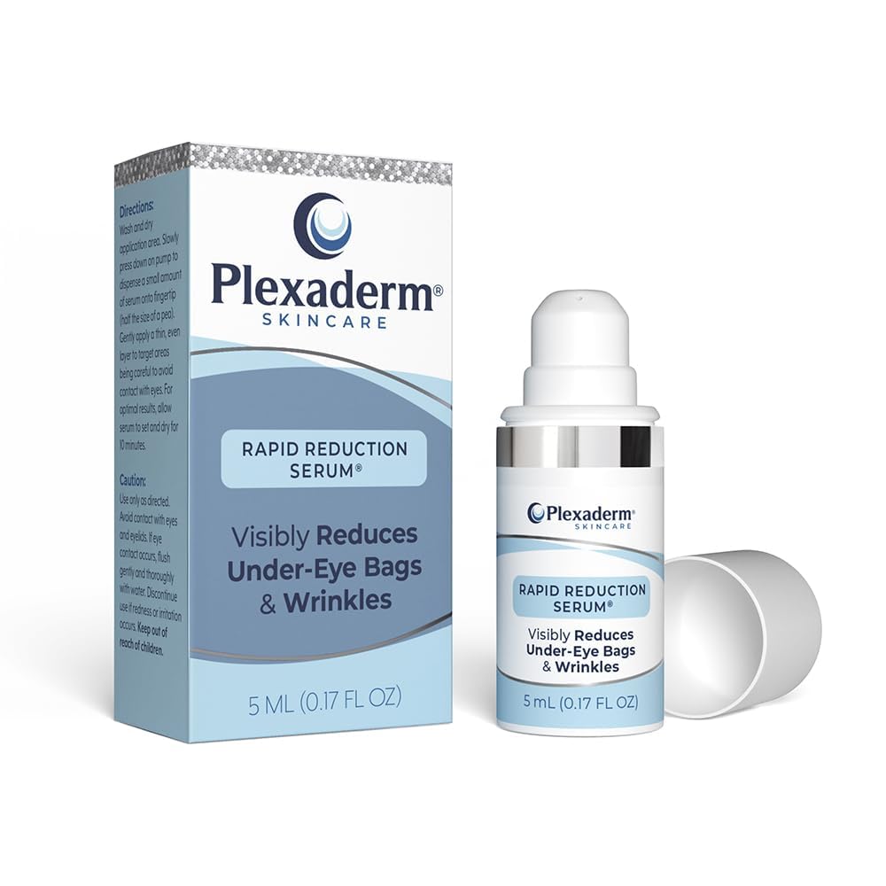 Plexaderm Rapid Reduction Eye Serum - Visibly Reduces Under-Eye Bags, Wrinkles, Dark Circles, Fine Lines & Crow's Feet Instantly
