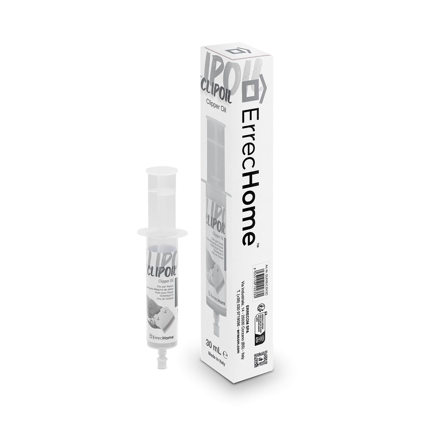 ErrecHome ClipOil Oil for Razors, Hair Clippers, Beard Trimmers, Trimmers, Lubricates and Cools Shaving Heads, Protects Against 