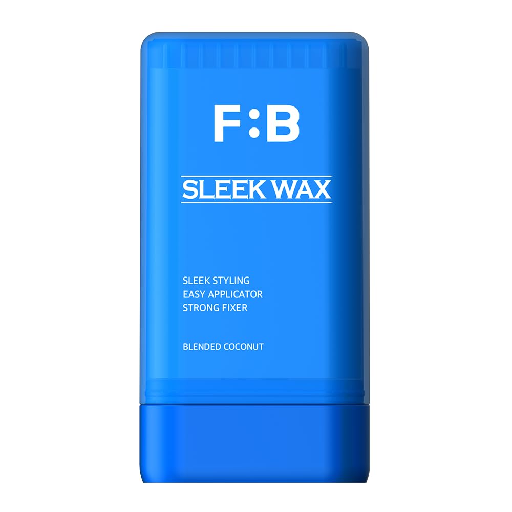 FORBEAUT Sleek Wax Stick, Strong Hold Hair Styling Wax, CombEdge Design, Blended Coconut, Cream Form, 3.38 Fl Oz