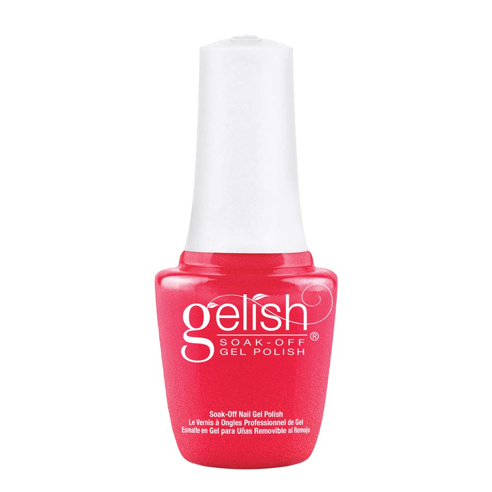 gelish MINI Hip Hot coral Soak-Off gel Polish, coral gel Nail Polish, coral Nail colors, Bright gel Nail Polish, 03 oz