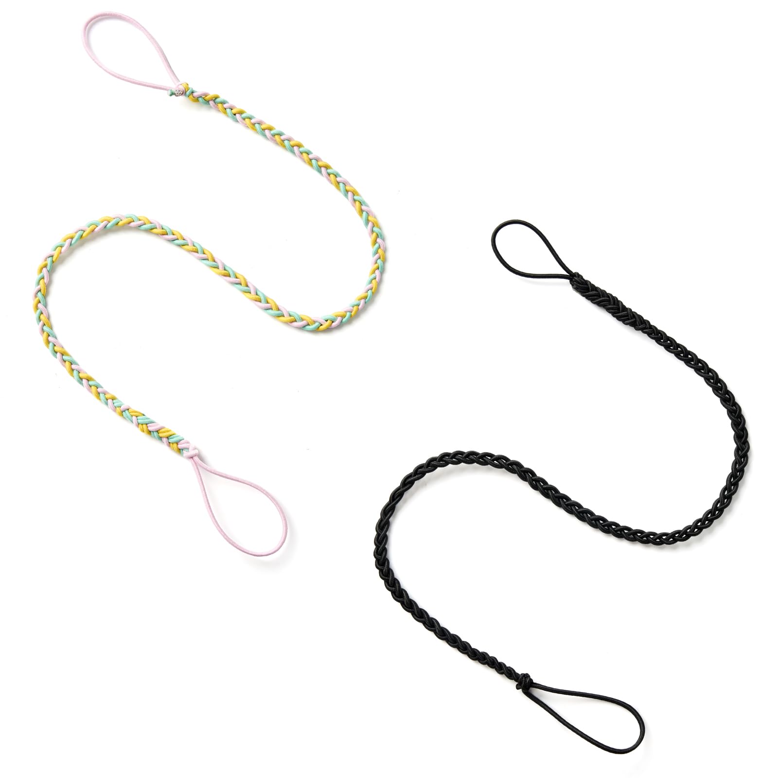 MoyRetty 25'' Violet Spiral Hair Tie Sprots Ponytail Holders, Elastic Braided Hair Ties No Damage for women 1PC