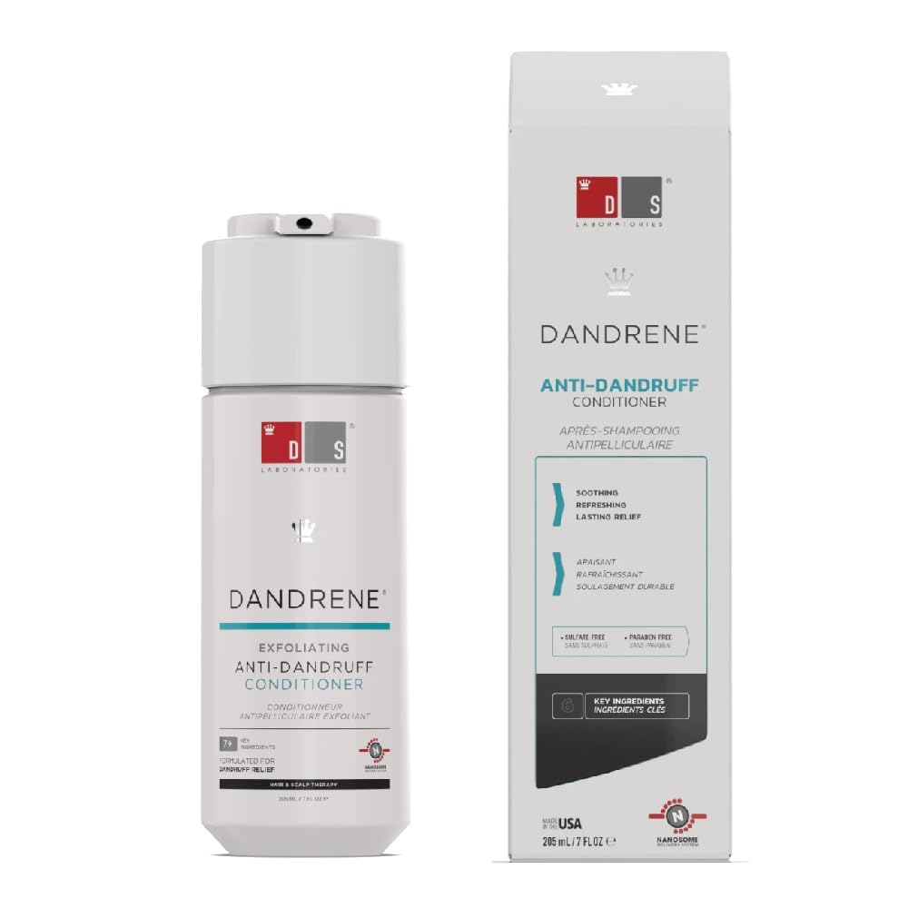 DS Laboratories Dandrene Anti Dandruff Conditioner - Itchy Scalp Hair Conditioner, Dry Scalp Dandruff Scalp Treatment, Seborrhei