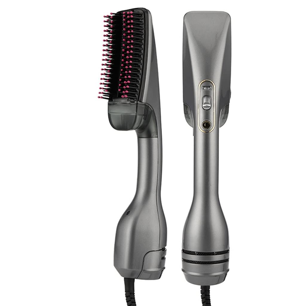 GVRMLDF Steam Electric Hair Brush 2 in 1 Multifunctional Hairdryer Comb Blower Hot Air 3 Gears Step Straightener Styling Tools