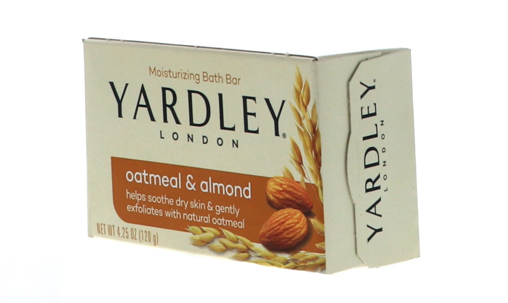 Yardley London Oatmeal And Almond Naturally Moisturizing Bath Bar, 4.0 Oz. (Pack Of 10)