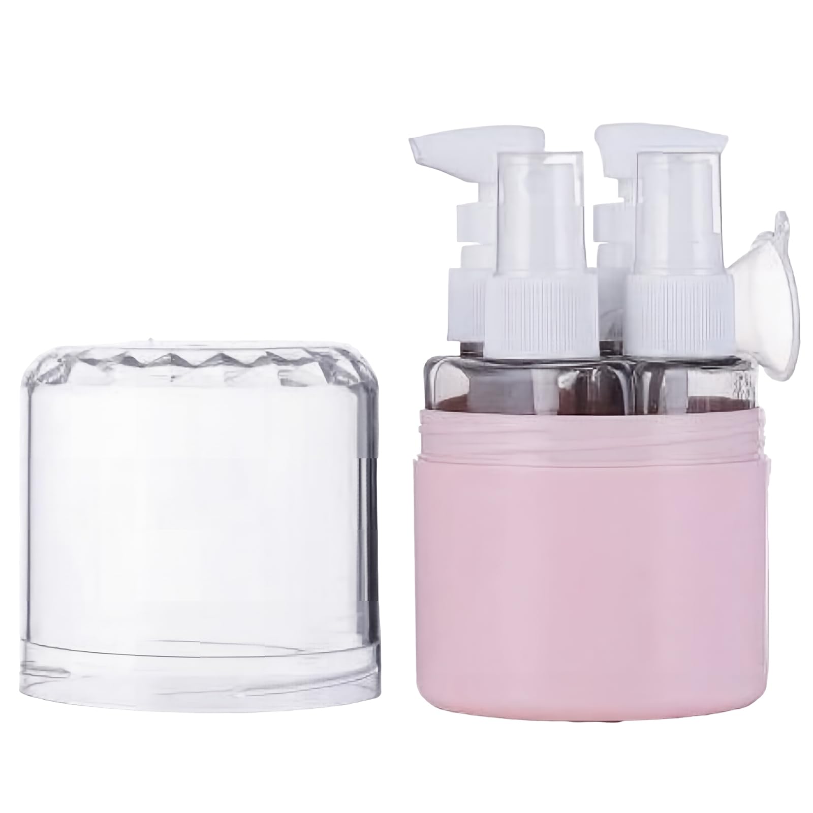 4 In 1 Travel Dispenser Bottle, Portable Travel Bottle Kit For Toiletries, Refillable Travel Toiletry Containers For Shampoo And