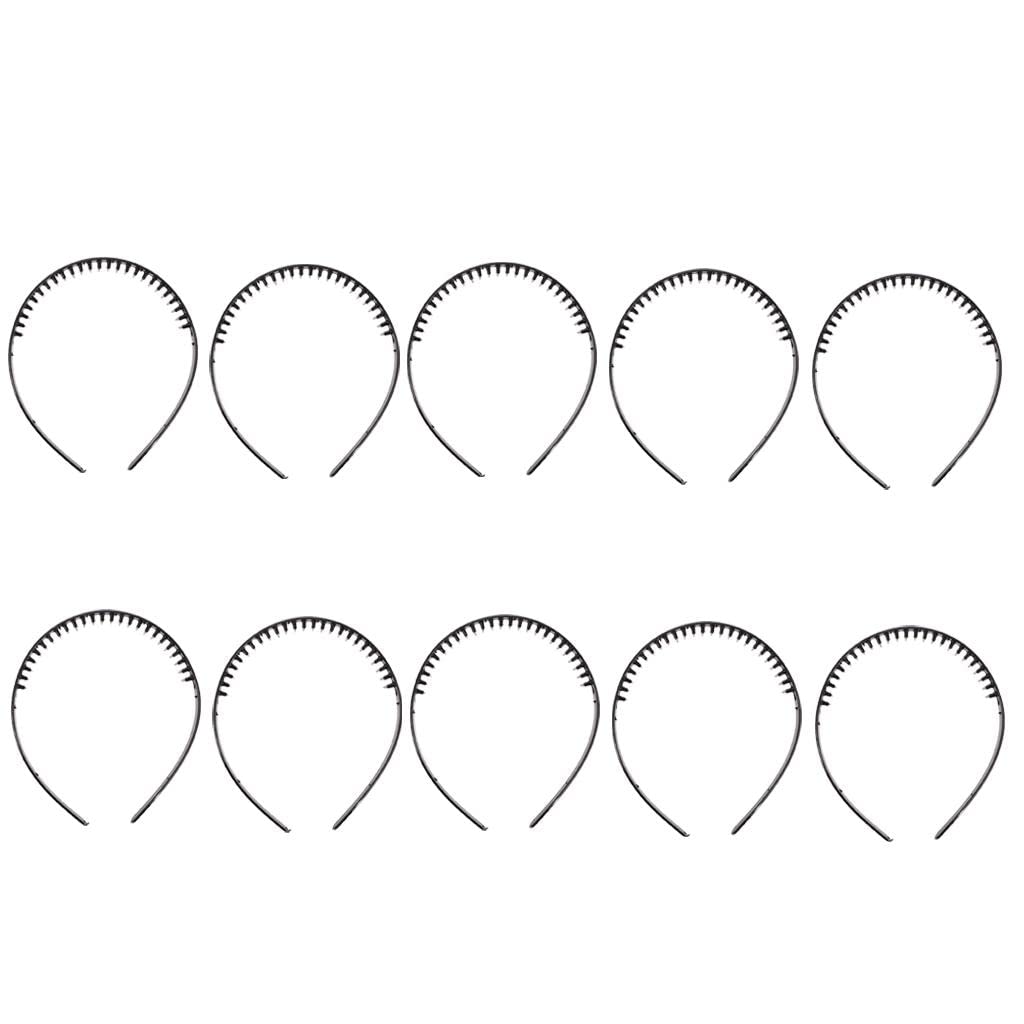 Bnf 10Pieces Pvc Teeth Comb Hairband Hair Hoop Headband Diy Craft Womens Accessories | Hair Accessories