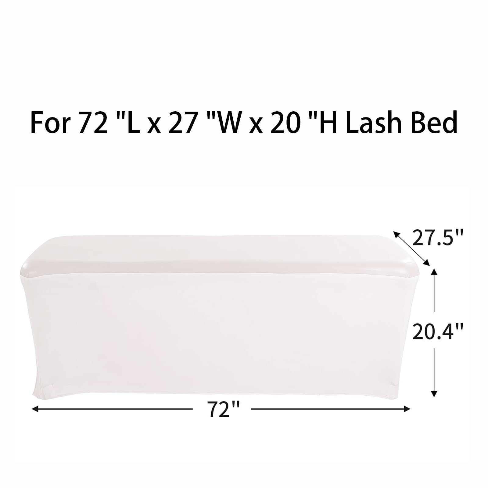 White Lash Bed Cover, Waterproof Massage Table Cover, Wipeable Pu Leather Comfortable Spa Bed Cover, Reusable For Fits Beds Mass