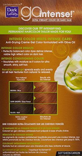 Softsheen-Carson Dark And Lovely Ultra Vibrant Permanent Hair Color Go Intense Hair Dye For Dark Hair With Olive Oil For Shine A