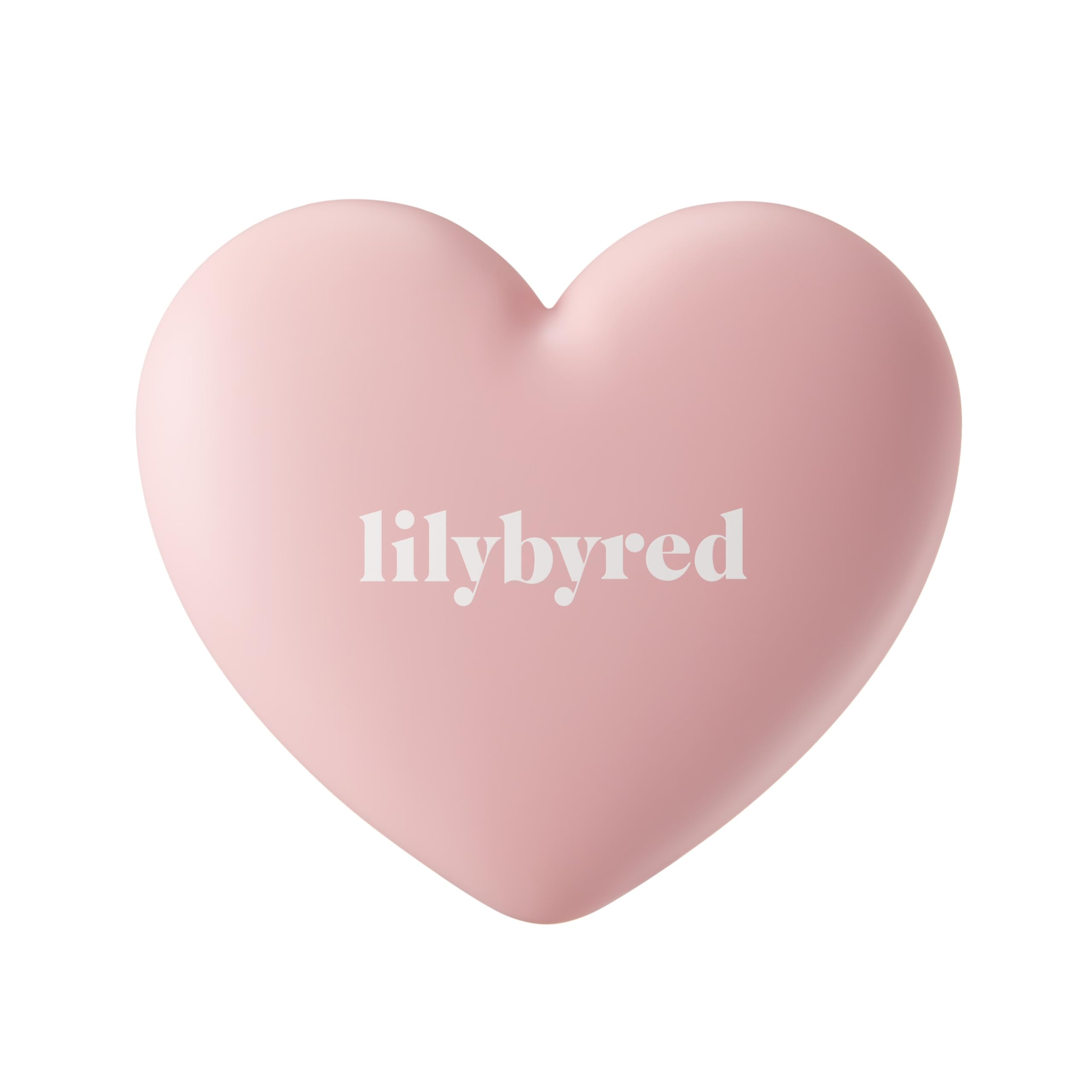 Lilybyred Luv Beam Cheek(Ad) (02_Dollish Rose) - Heart Shaped Powder Blush With Shimmer, Natural-Looking Flush, Long-Lasting Rad