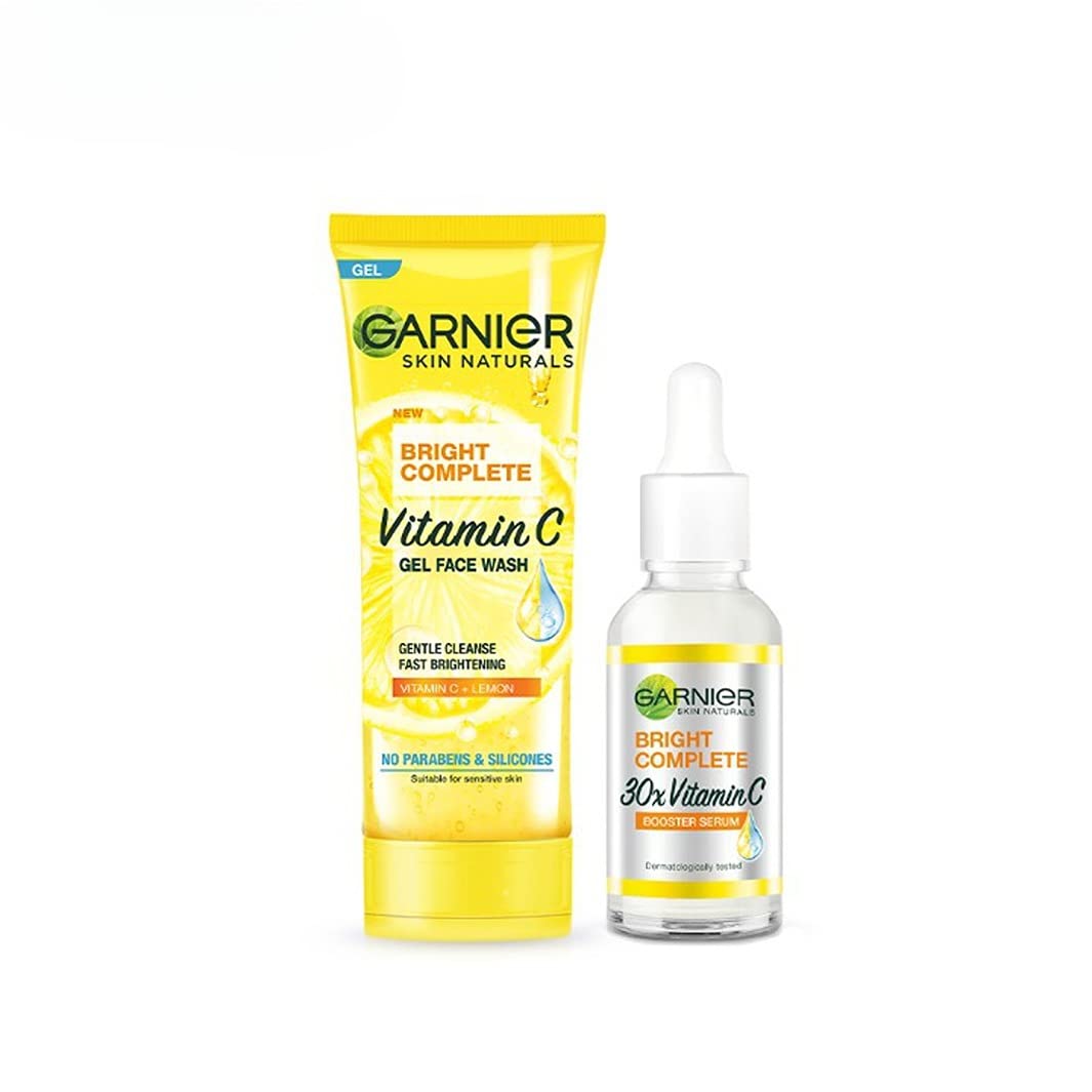 Garnier Bright Complete Vitamin C Face Serum 50 Ml  Get SpotLess, Bright Skin | Lightweight Formula & NonSticky Face Serum + 