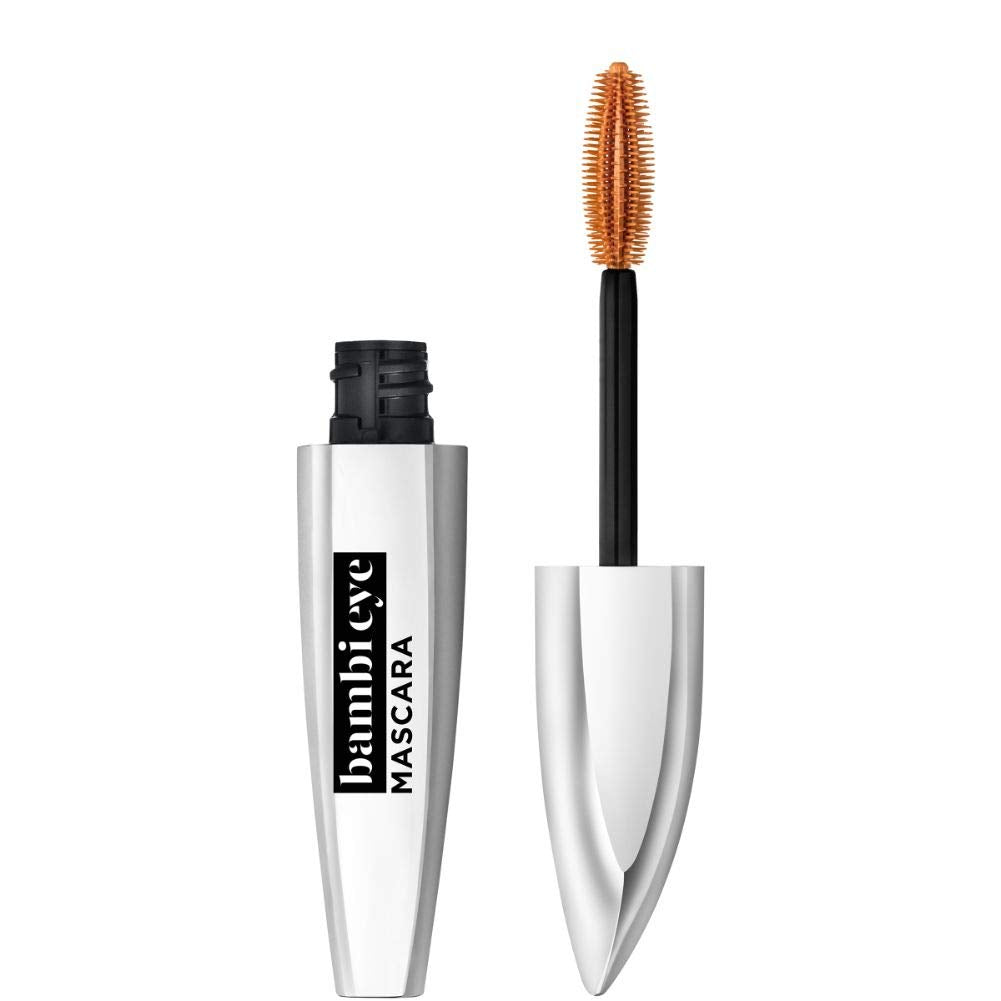 L'Oreal Paris Makeup Bambi Eye Mascara, Lasting Volume, Length & Lift, Doe-eye Definition, No Clumping, Washable, Blackest Black