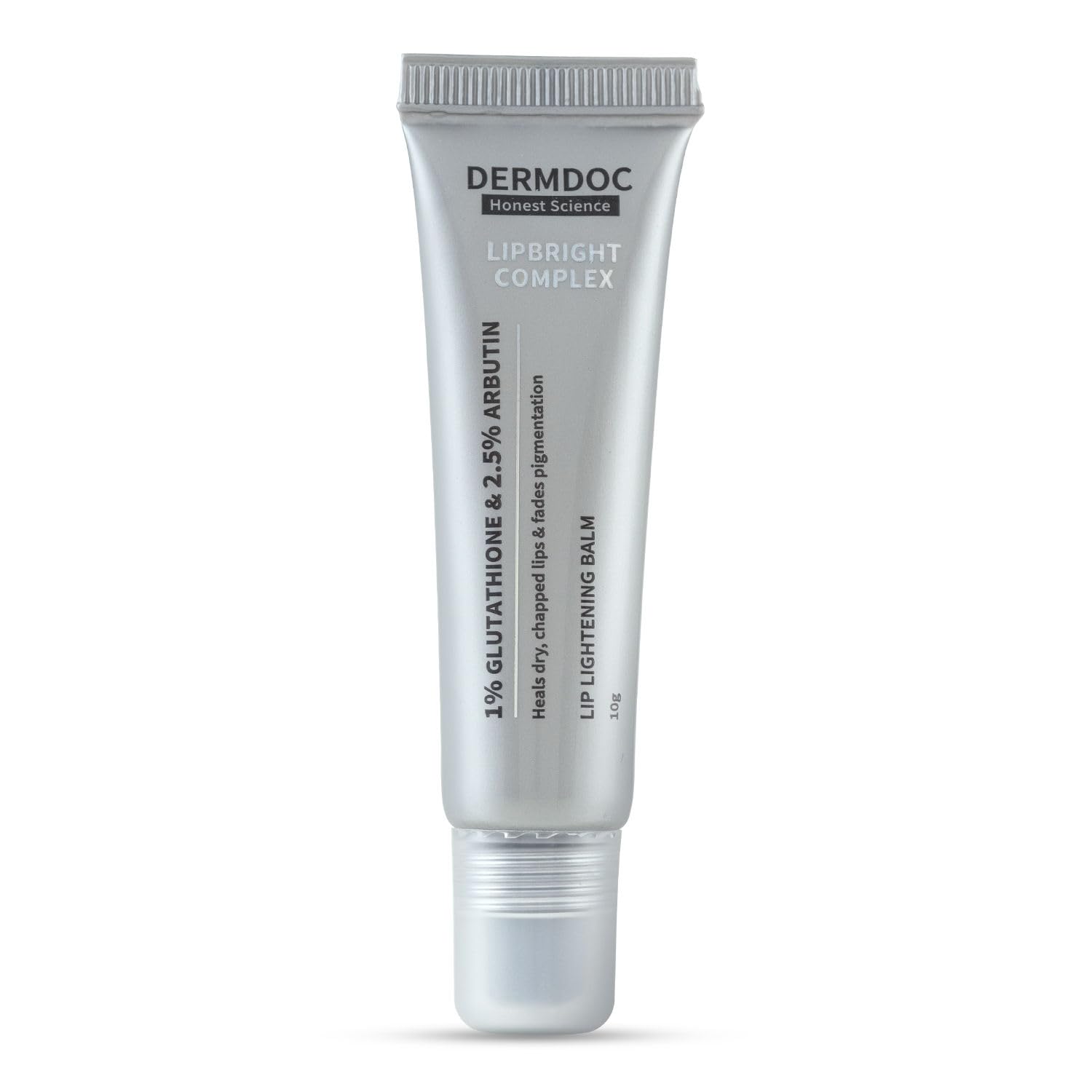 Dermdoc Lipbright Treatment With 1% Glutathione + 2.5% Arbutin Lip Balm, 10 Gm | Brightens Lip | Reduces Pigmentation | For Dry 