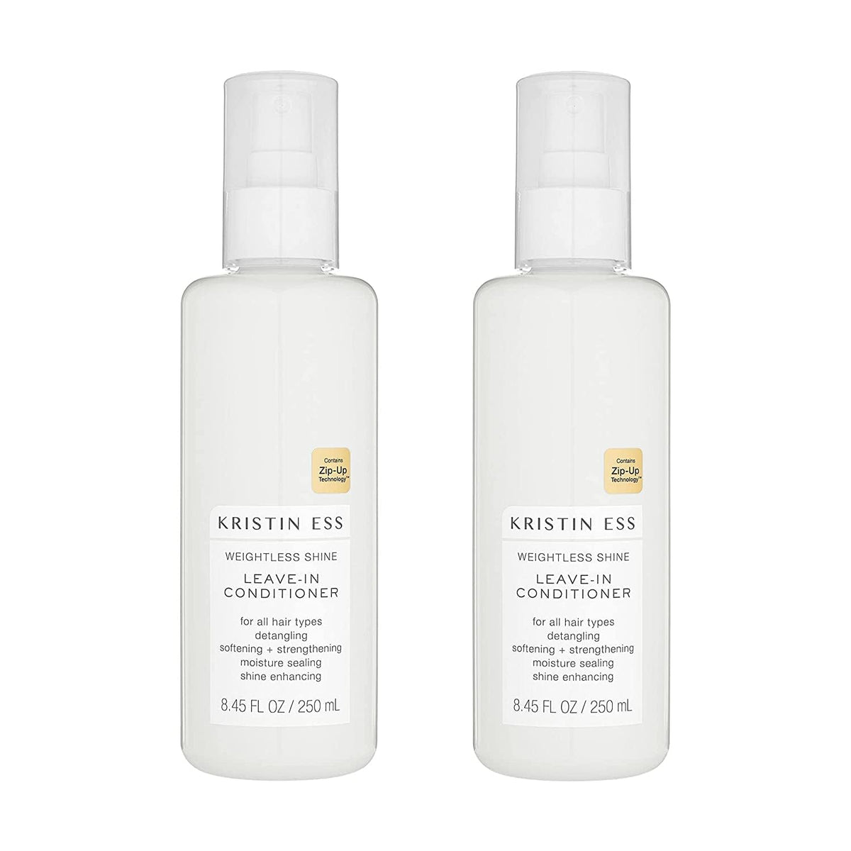 Kristin Ess Hair Weightless Shine Leave-In Conditioner Spray for Dry Damaged Hair, Detangler Spray, Softening + Strengthening, M
