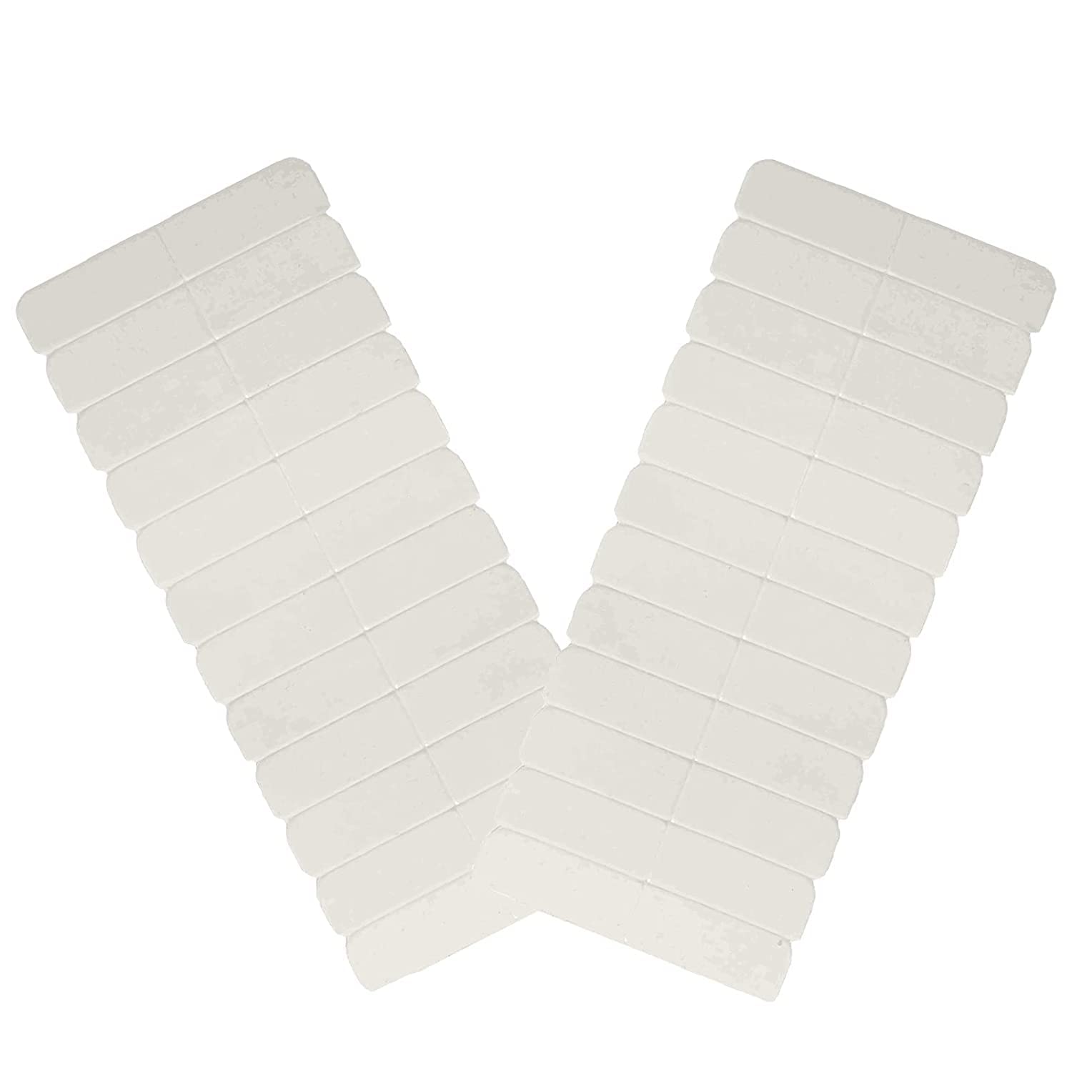 Full Shine Replaceable Tape Tabs No-Residue Tape For Extensions Human Hair 3 Sheets White Tape Tab,36Pcs
