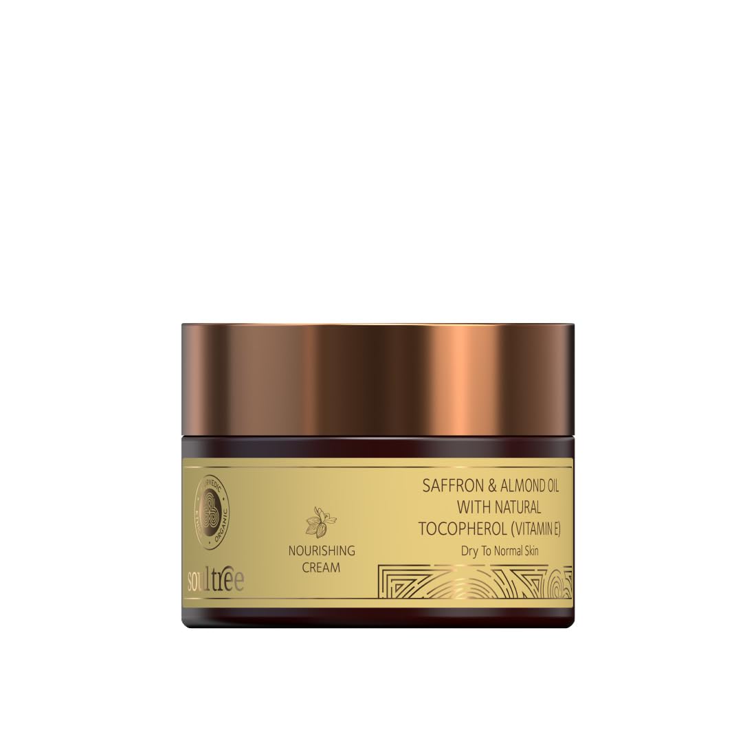 Soultree Nourishing Cream  Saffron And Almond Oil With Natural VitaminE, For Dry To Normal Skin  25Gm