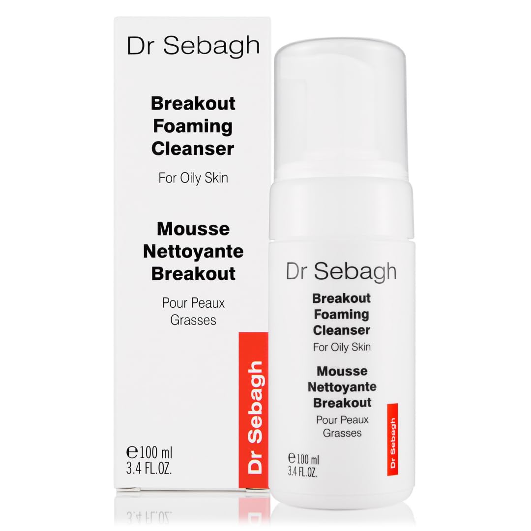 Dr Sebagh - Breakout Foaming Cleanser - Clears Blemishes & Breakouts, Purifies Skin, Reduces Irritation, Controls Oil, Removes M