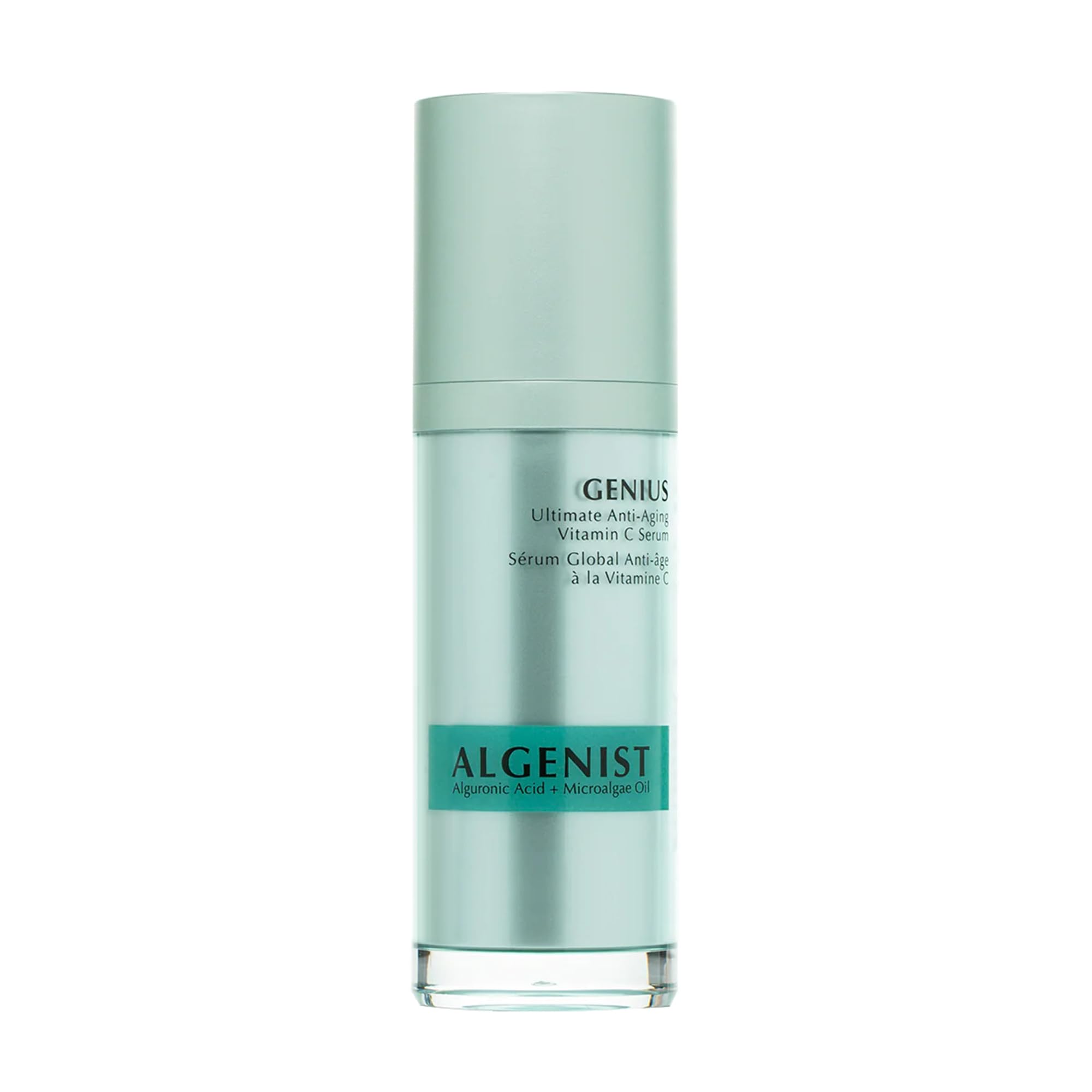 Algenist GENIUS Ultimate Anti-Aging Vitamin C+ Serum - Vegan Brightening Serum with Alguronic Acid & Microalgae Oil - Non-Comedo