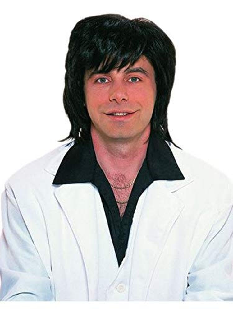Rubie'S Mens 70'S Shag Wig Party Supplies, Black, One Size Us