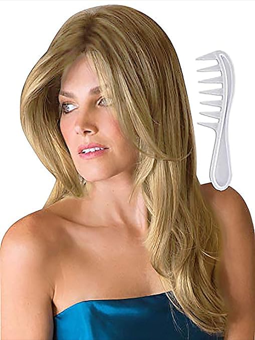 Noriko Angelica Synthetic Wig by Rene of Paris and Wig Lift Comb - Butter Pecan - Bundle 2 Items