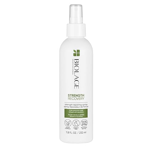 Biolage Strength Recovery Leave-In Conditioner Spray  Hair Repairing Heat Protectant & Detangler  Strengthens & Prevents Damage