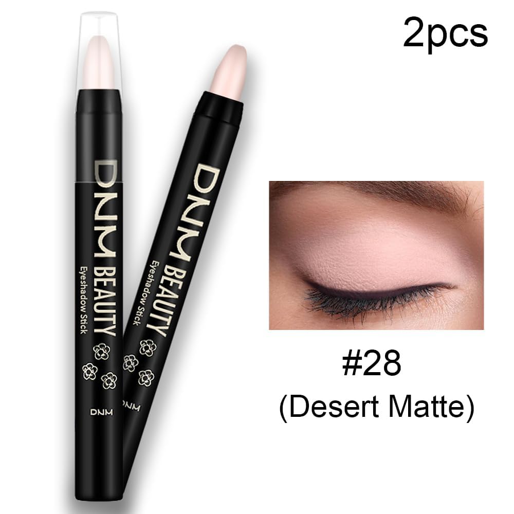 Evpct 2Pcs Cream Eyeshadow Sticks Set For Eyes Waterproof, Desert Matte Eye Shadow Stick Pencil Pen Bulk Sombras En Crema Para O