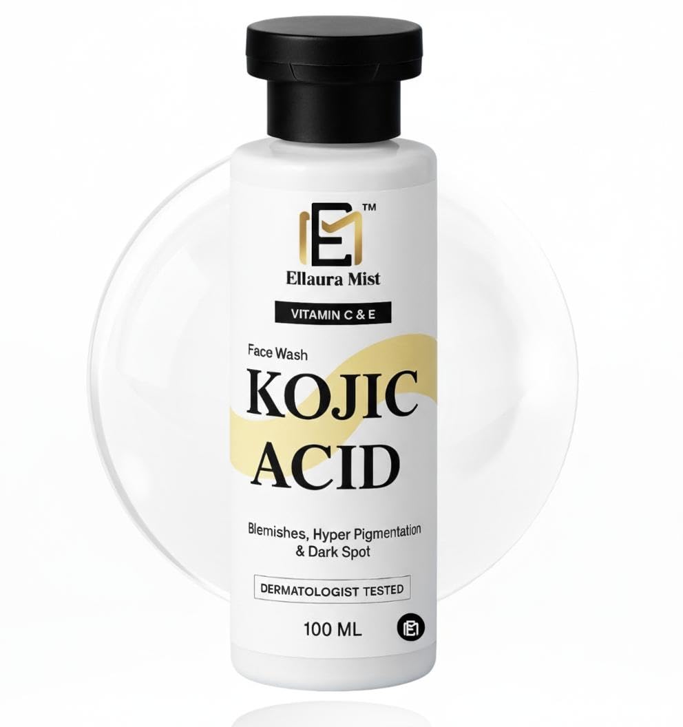 Ellaura Mist Kojic Acid Face Wash Kojic Acid & Niacinamide Face Wash Man And Women Reduces Dark Spots, Fades Hyperpigmentation, 