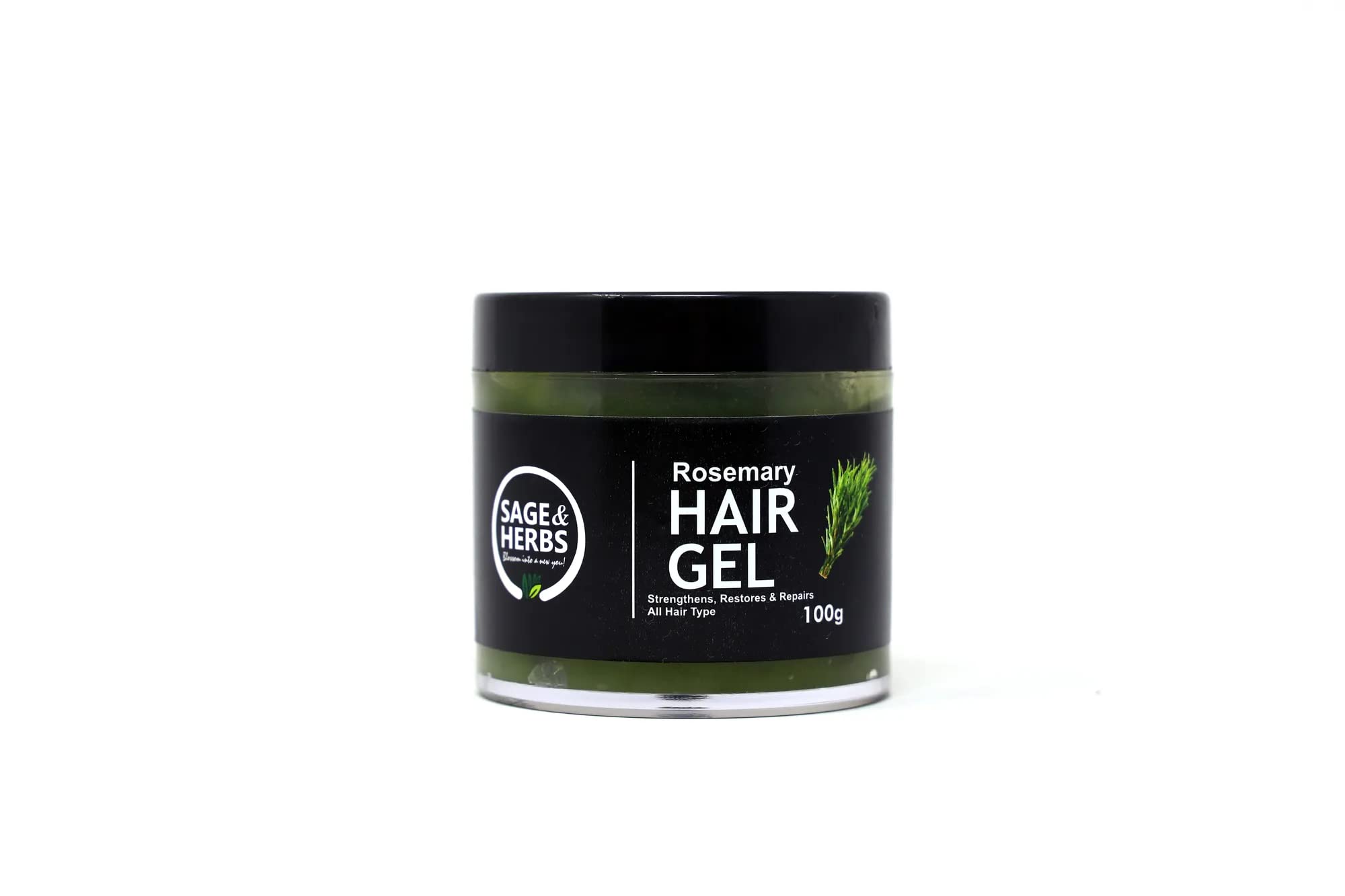 Sage & Herbs Rosemary Hair Gel | Soft Shine Hair | Improve Growth |Control Dandruff |Remove Split Ends |Reduce Hair Fall | Rosem