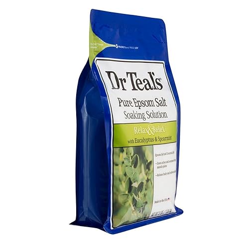 Dr Teal's Epsom Salt Soaking Solution with Eucalyptus Spearmint, 48 Oz