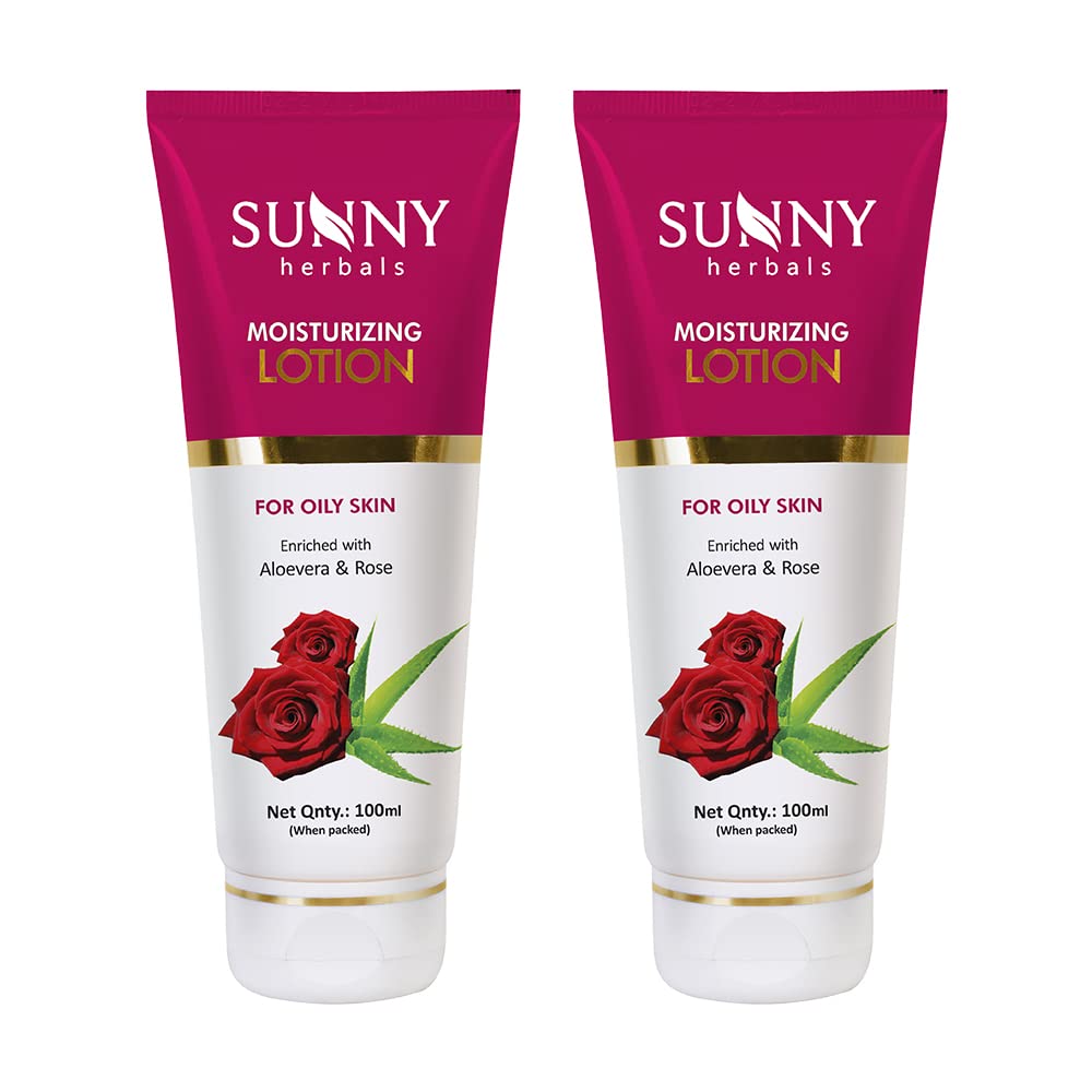 Sunny Moisturizing Lotion Enriched With Rose & Aloevera Extracts | Imparts Youthful Complexion, Tones Skin| Absorbs Excess Oil |