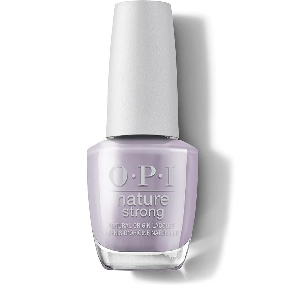 Opi Nature Strong Vegan Nail Polish, Right As Rain, Gray Nail Polish, Natural Origin, Cruelty-Free Nail Lacquer, 0.5 Fl Oz.