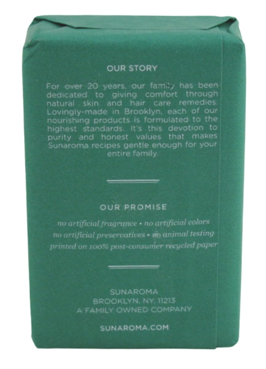 Sunaroma Soap Bar Eucalyptus With Tea Tree + Ginger 8 Ounce (2 Pack)