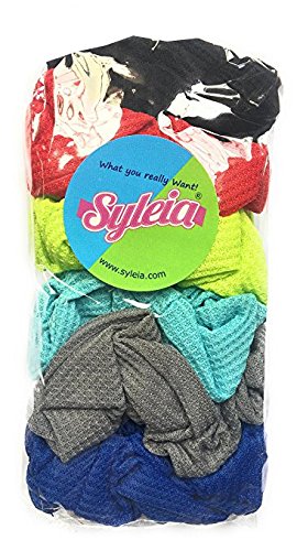 Syleia 6 Pcs Hair Scrunchies Thermal Elastic Hair Bands Scrunchy Hair Ties Ropes Scrunchie For Women Or Girls Hair Accessories -