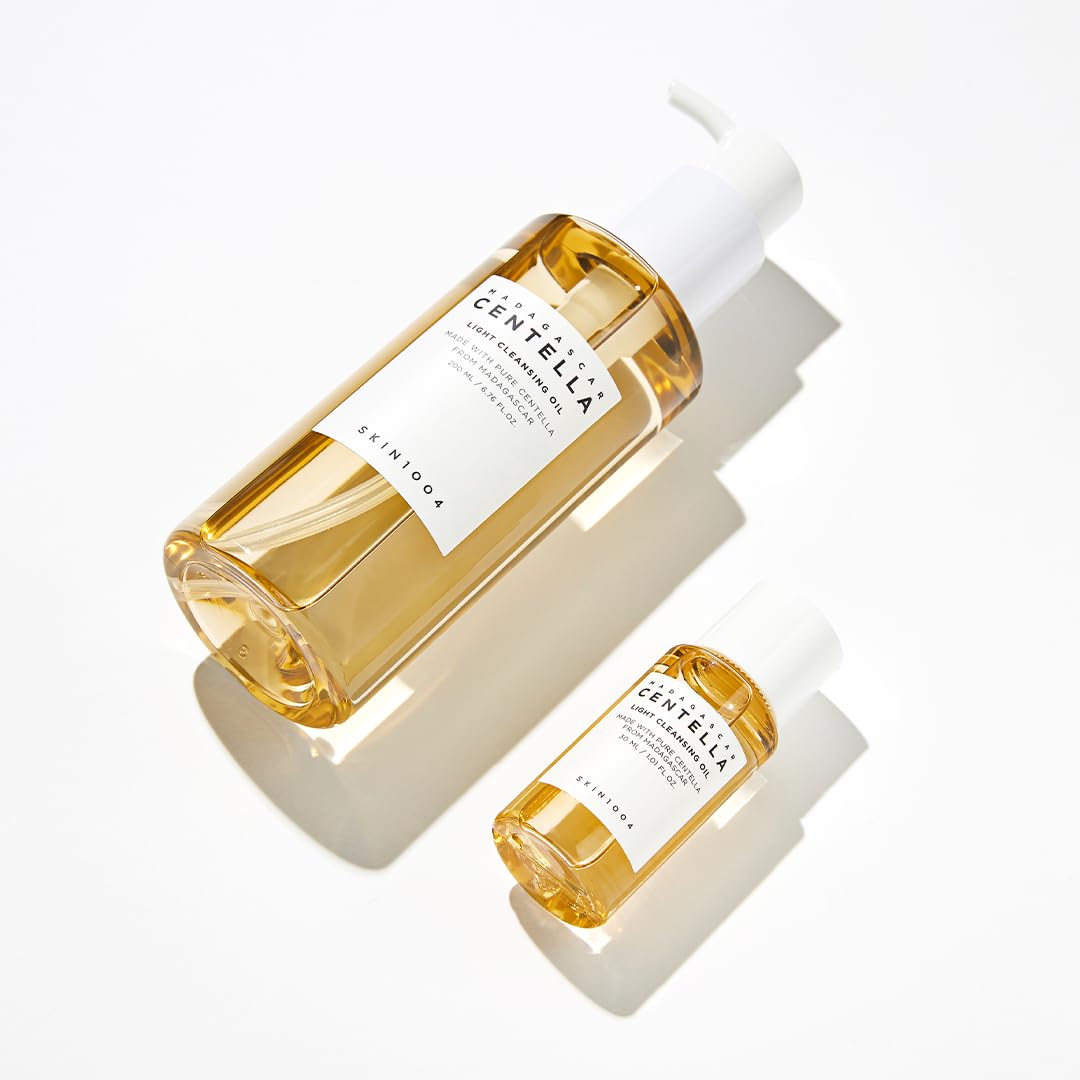 Skin1004 Madagascar Centella Travel Kit, Toner, Ampoule, Soothing Cream, Cleansing Oil, Ampoule Foam, Basic Skincare Box, Compac