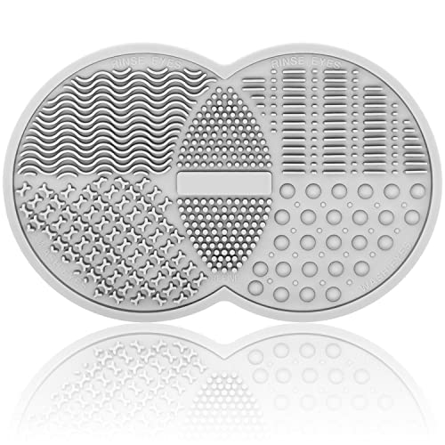 Makeup Brush Cleaning Mat, Silicone Makeup Brush Scrubber, Makeup Brush Cleaner Pad, Cosmetic Brush Cleaner, Brush Cleaning Pad,