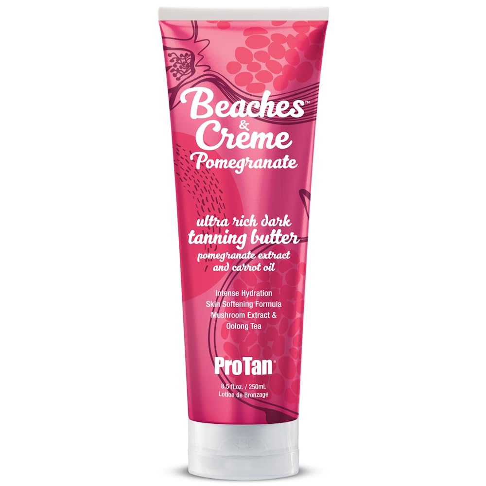 Pro Tan Beaches & Crme Pomegranate Dark Tanning Butter With Intensifiers Including Tyrosine 8.5Oz