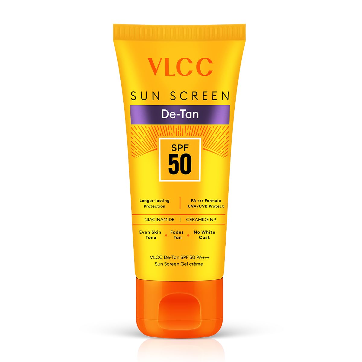 Vlcc DeTan Spf 50 Pa+++ Sunscreen Gel Crme 50G  Detans, Enhances Glow, Protects From Uva, Uvb Rays, Help Reduce Dark Patches.