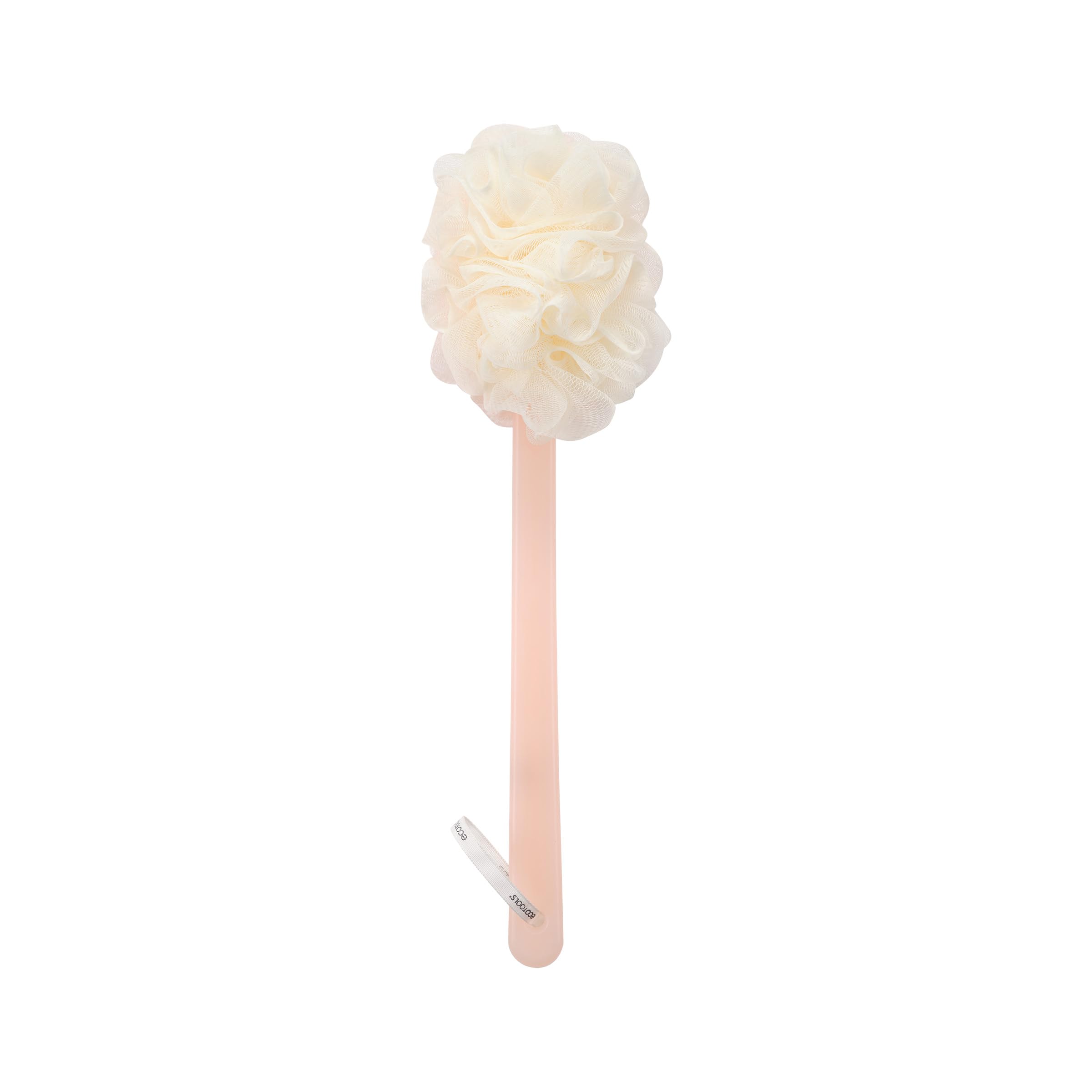 Ecotools 2-In-1 Bath Brush, Shower Loofah With Ergonomic Handle, Cleans Hard-To-Reach Areas, Cleansing & Exfoliating, Recycled N