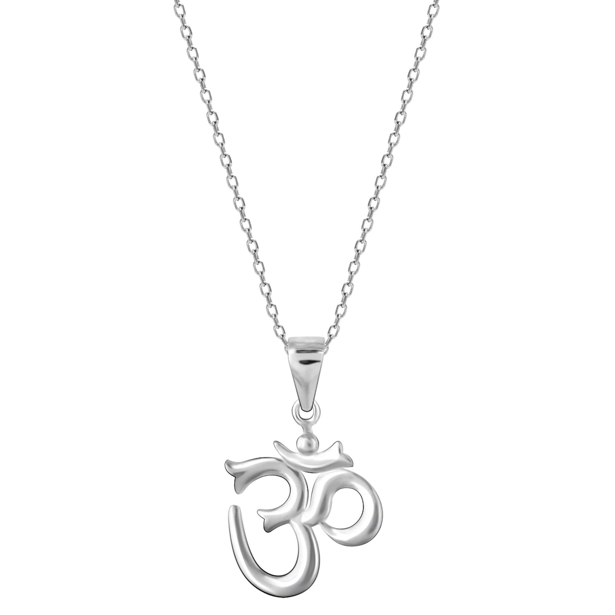 Giva 925 Silver Om Pendant With Link Chain | Pendant To Gift Men And Women | With Certificate Of Authenticity And 925 Stamp | 6 