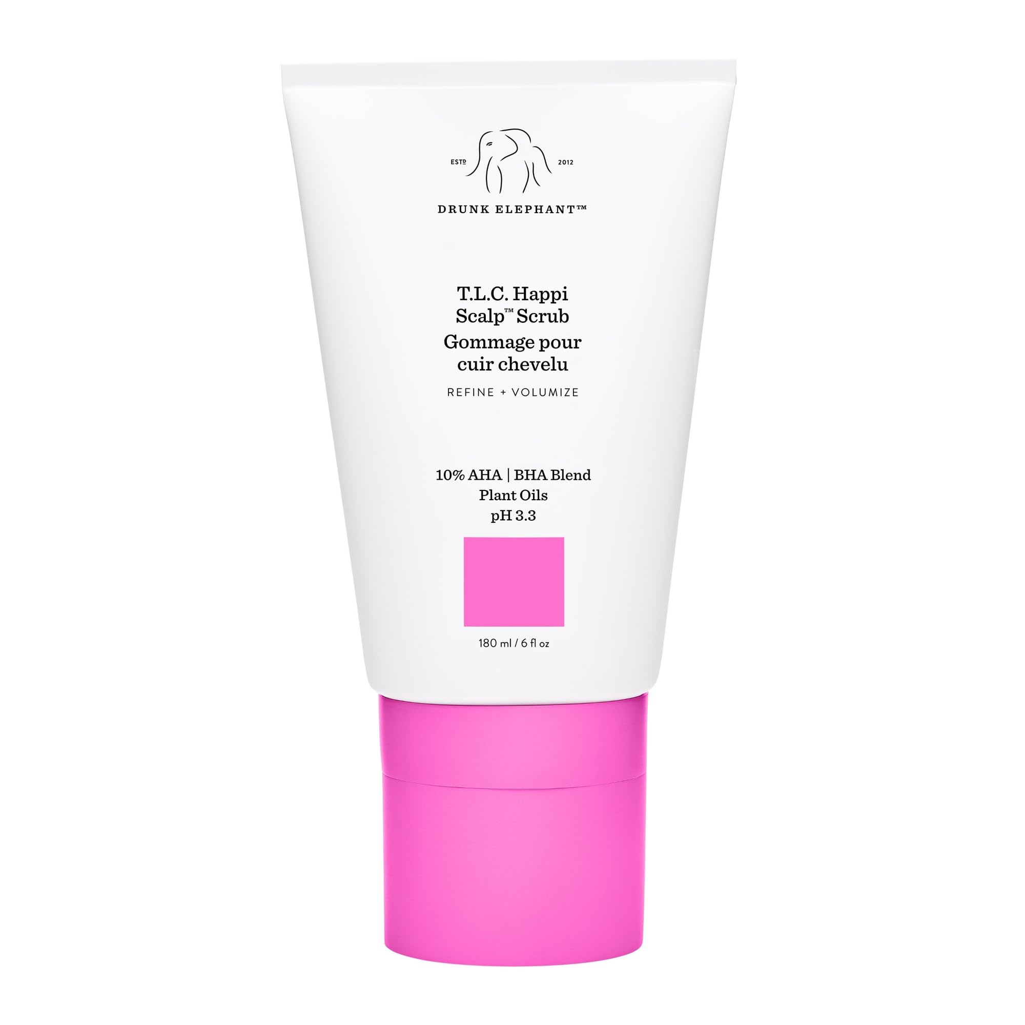 Drunk Elephant T.L.C. Happi Scalp Scrub - 180 ml/6 fl oz - Clean Clinical - Sulfate-Free - Cruelty-Free - Dermatologist-Tested -