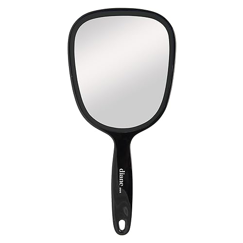 Diane Plastic Handheld Mirror - Vanity Oval Mirror With Hanging Hole In Handle - Small Size (5??X 11?? For Travel, Bathroom, Des